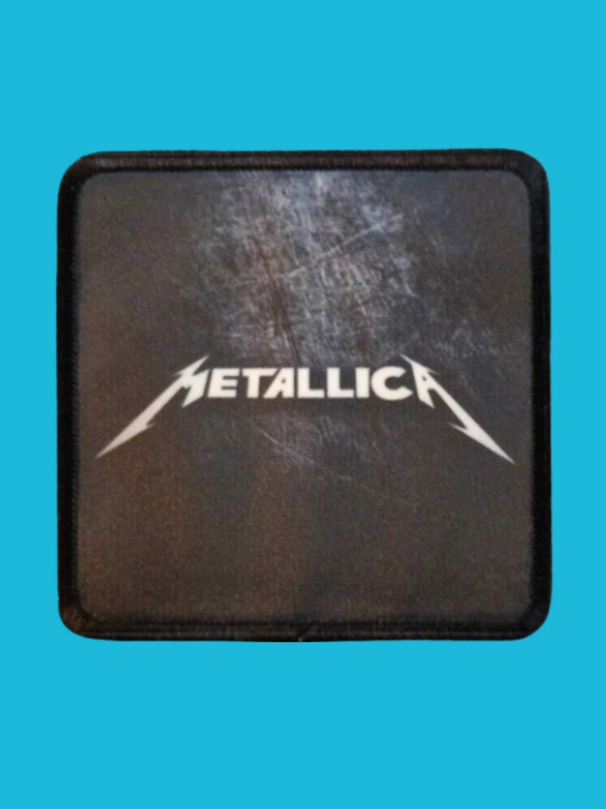 Patch Metallica - Logo blanc - Imprimé - Carré de 7,5 x 7,5 centimètres